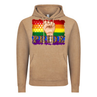 Vintage Coffee lgbtq  flag and hand pride Vintage Hoodie - Artiststas