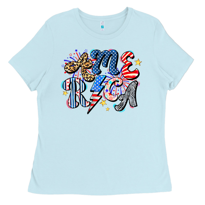 America Ladies Tee by CowhideDigitalArt | Teevron