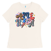 Bone America Ladies Tee - CowhideDigitalArt