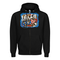 Black Let's Get Lit Zipper Hoodie - Jasminsmagicworld