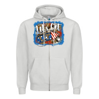 Dove Grey Let's Get Lit Zipper Hoodie - Jasminsmagicworld