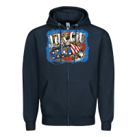 Navy Let's Get Lit Zipper Hoodie - Jasminsmagicworld