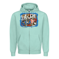 Seafoam Let's Get Lit Zipper Hoodie - Jasminsmagicworld
