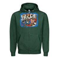 Sports Green Let's Get Lit Zipper Hoodie - Jasminsmagicworld