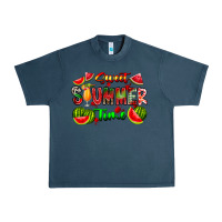 Midnight Navy summer time Urban Heavy Tee - CowhideDigitalArt