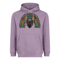 Lavender western rainbow with bison Heavyweight Hoodie - RanaPortraitStore