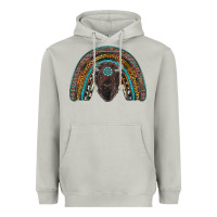 Moon Dust western rainbow with bison Heavyweight Hoodie - RanaPortraitStore