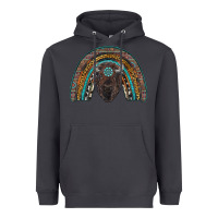 Smoke western rainbow with bison Heavyweight Hoodie - RanaPortraitStore