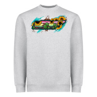 Heather Grey Tennessee Map Sunflower Cactus Serape Heavyweight Sweatshirt - RanaPortraitStore