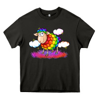 Asphalt rainbow sheep pride Heavy Core Tee - FaDigitalArtStudio