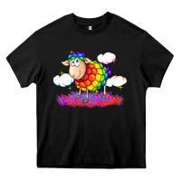 Black rainbow sheep pride Heavy Core Tee - FaDigitalArtStudio