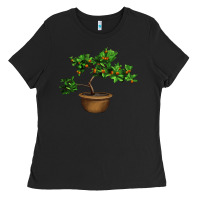 Black Guava Tree Bonsai Illustrations Ladies Tee - LillyAllenDesigns