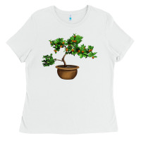 White Guava Tree Bonsai Illustrations Ladies Tee - LillyAllenDesigns