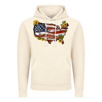 Vintage Artic usa map with sunflower and cactus Vintage Hoodie - Artiststas