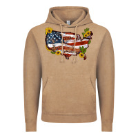 Vintage Coffee usa map with sunflower and cactus Vintage Hoodie - Artiststas