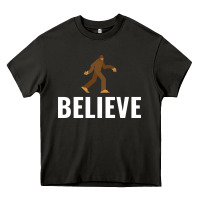 Asphalt believe bigfoot white Heavy Core Tee - artisFamous