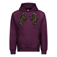 Mauve Wine leopard camouflage wings Urban Hoodie - RanaPortraitStore