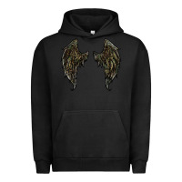 Pigment Black leopard camouflage wings Urban Hoodie - RanaPortraitStore