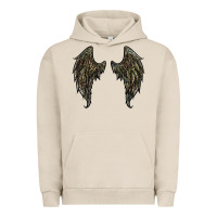 Pigment French Oak leopard camouflage wings Urban Hoodie - RanaPortraitStore