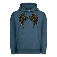Pigment Midnight Navy leopard camouflage wings Urban Hoodie - RanaPortraitStore