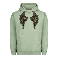 Pigment Oil Green leopard camouflage wings Urban Hoodie - RanaPortraitStore
