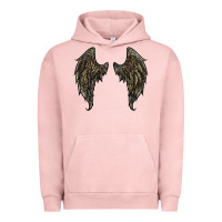 Pigment Salmon leopard camouflage wings Urban Hoodie - RanaPortraitStore