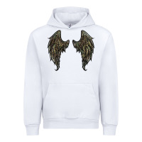 White leopard camouflage wings Urban Hoodie - RanaPortraitStore