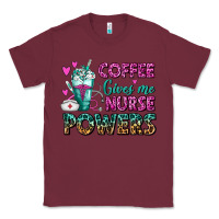 Burgundy Coffee Gives Me Nurse Powers Classic Tee - FaDigitalArtStudio