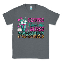Charcoal Heather Coffee Gives Me Nurse Powers Classic Tee - FaDigitalArtStudio