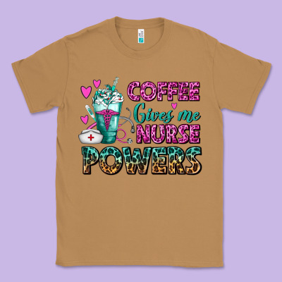 Coffee Gives Me Nurse Powers Classic Tee Designed By Fadigitalartstudio