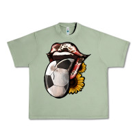 Oil Green Soccer Tongue Urban Heavy Tee - Jasminsmagicworld