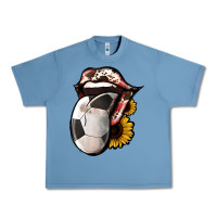 Pebble Blue Soccer Tongue Urban Heavy Tee - Jasminsmagicworld