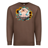 Chestnut Sunflower Leopard Hedgehog Premium Sweatshirt - Jasminsmagicworld