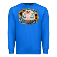 True Royal Sunflower Leopard Hedgehog Premium Sweatshirt - Jasminsmagicworld
