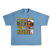 Pebble Blue unapologetically pretty black educated nurse Urban Heavy Tee - CowhideDigitalArt