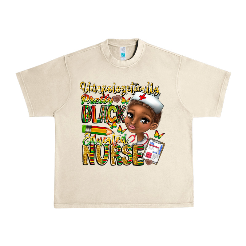 Unapologetically Pretty Black Educated Nurse Urban Heavy Tee by CowhideDigitalArt | Teevron