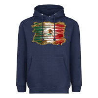Navy mexican flag with leopard Heavyweight Hoodie - RanaPortraitStore