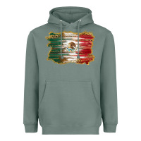 Sage mexican flag with leopard Heavyweight Hoodie - RanaPortraitStore
