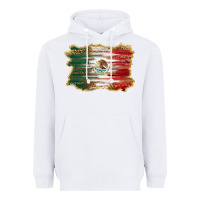 White mexican flag with leopard Heavyweight Hoodie - RanaPortraitStore