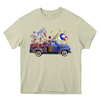 Mossy Western Truck Fourth Of July Heavy Core Tee - FaDigitalArtStudio