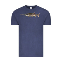 Vintage Denim Paddlefish Illustrations, Vintage Tee - LillyAllenDesigns