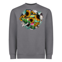 Storm Texas Map Sunflower Cactus Serape Heavyweight Sweatshirt - RanaPortraitStore