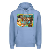 Colony Blue pumpkin spice junkie Premium Hoodie - BarkalooDesign