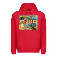 Red pumpkin spice junkie Premium Hoodie - BarkalooDesign