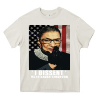 Cream Notorious R.B.G. Funny Progressive, Liberal Ruth Bader Ginsburg Heavy Core Tee - artisFamous