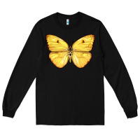 Black Cloudless Sulphur Butterfly Long Sleeve Tee - LillyAllenDesigns