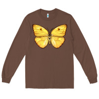 Chestnut Cloudless Sulphur Butterfly Long Sleeve Tee - LillyAllenDesigns