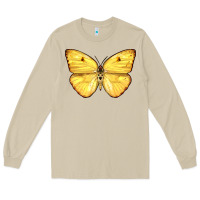 Mushroom Cloudless Sulphur Butterfly Long Sleeve Tee - LillyAllenDesigns