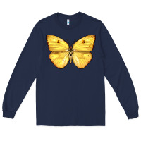 Navy Cloudless Sulphur Butterfly Long Sleeve Tee - LillyAllenDesigns