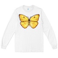 White Cloudless Sulphur Butterfly Long Sleeve Tee - LillyAllenDesigns